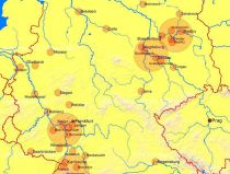 Verbreitungsgebiet Auwaldzecke (Babesiose) Verbreitungsgebiet Auwaldzecke (Babesiose)